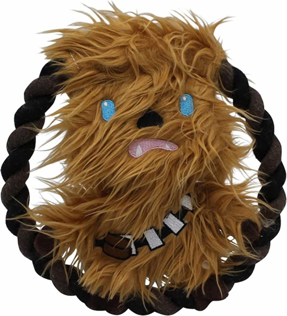 Star Wars for Pets Plush Chewbacca Rope Frisbee Dog Toy