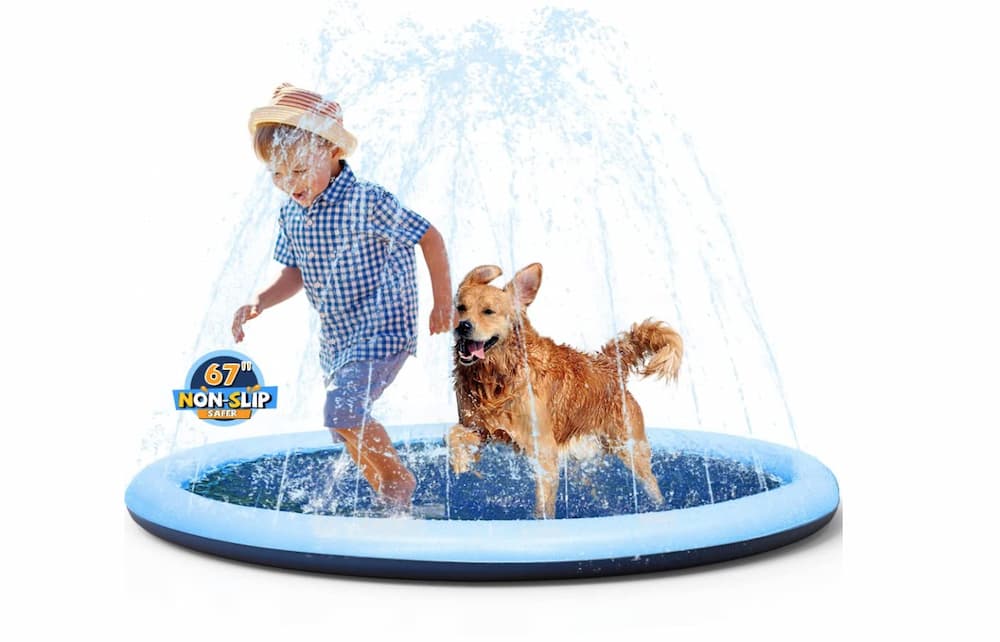 VISTOP Non-Slip Splash Pad for Kids and Dog