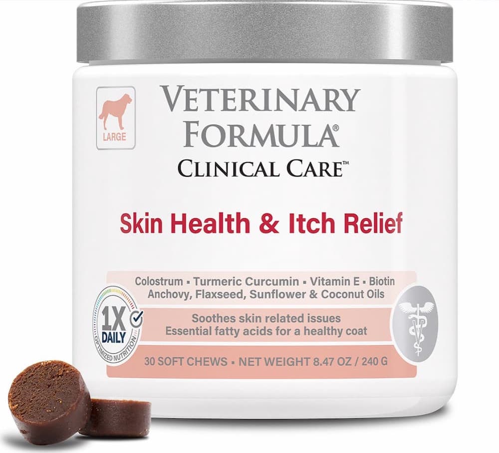 Vet formula skin health and itch relief chews