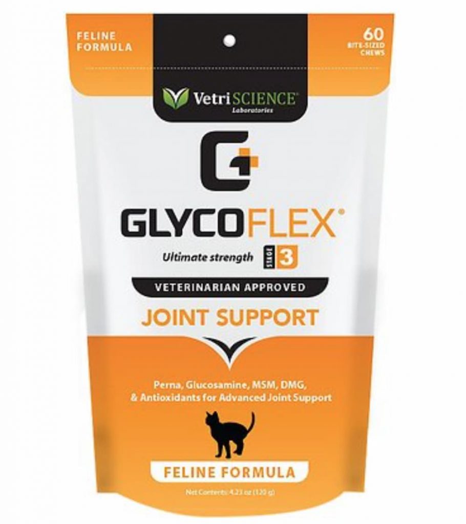 VetriScience GlycoFlex III Chicken Liver Flavored Soft Chews Joint Supplement for Cats