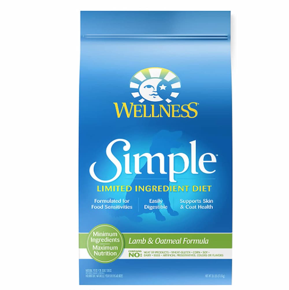 Wellness Simple Natural Limited Ingredient Dry Dog Food, Lamb and Oatmeal Recipe