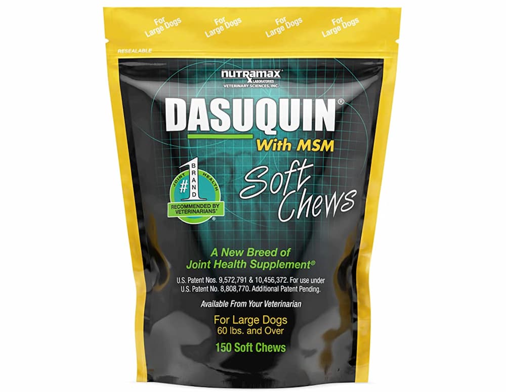 Bag of Dasuqin soft dog chew vitamins