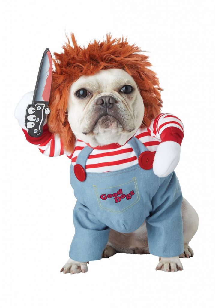 Deadly Doll dog halloween costume