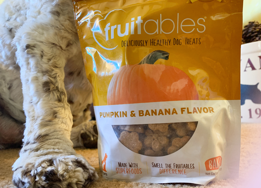 Fruitables pumpkin and banana dog treats