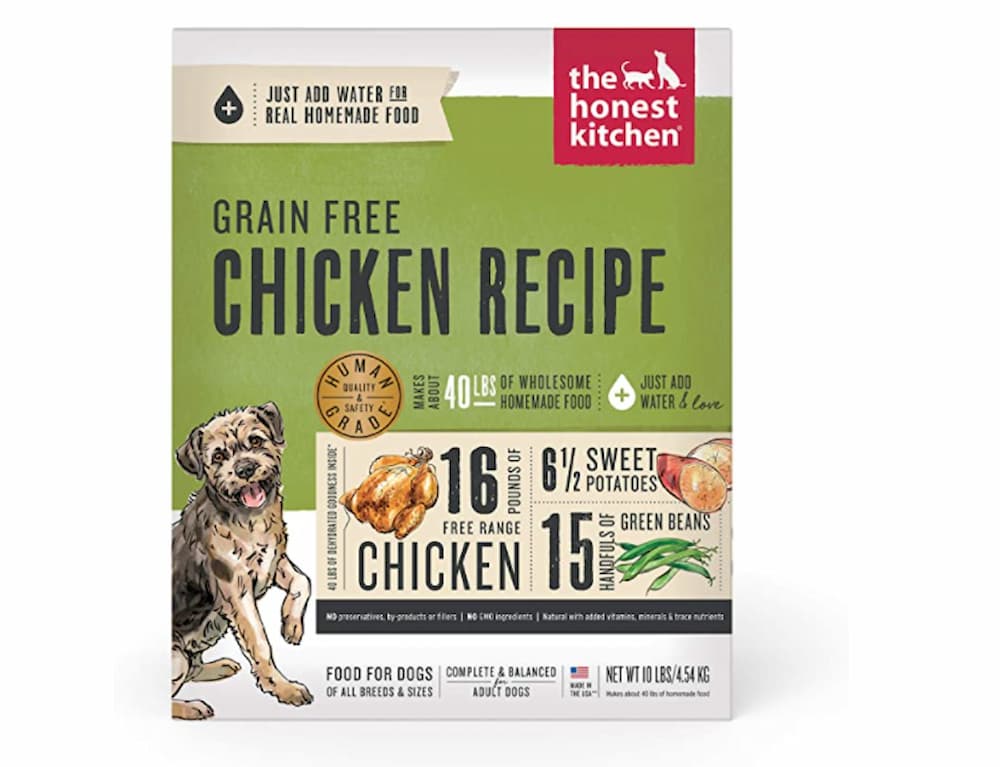 Honest Kitchen grain free chicken recipe for dogs