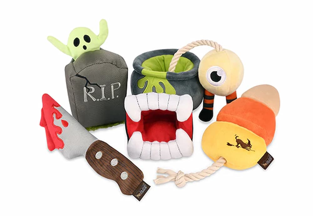 Howling Haunts dog toy collection