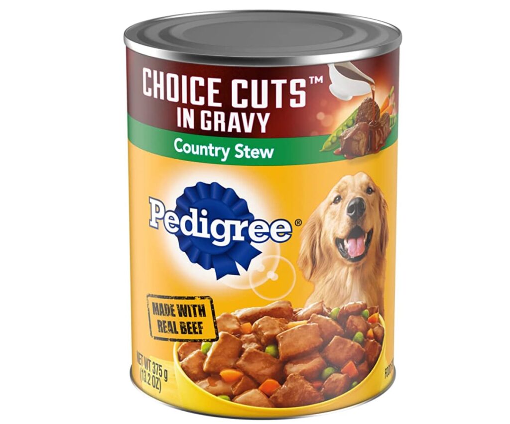 Pedigree country stew wet dog food formula