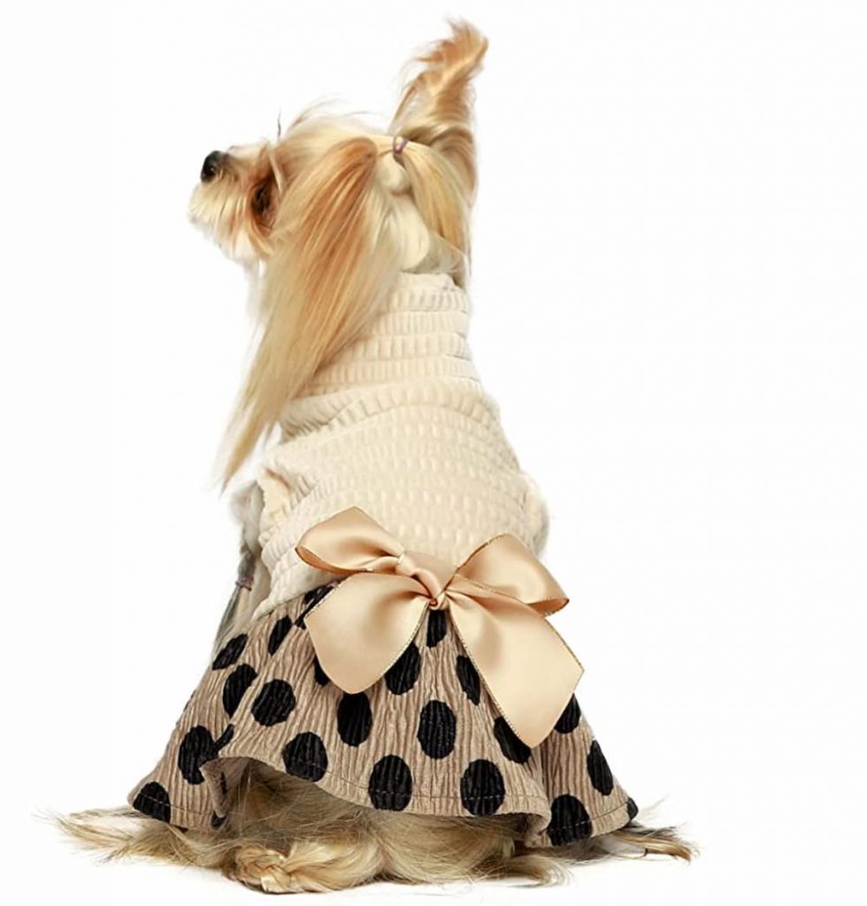 Fitwarm Vintage Polka Dot Dog Dress
