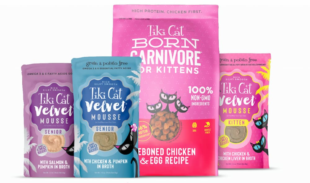 Tiki cat variety of cat food treats