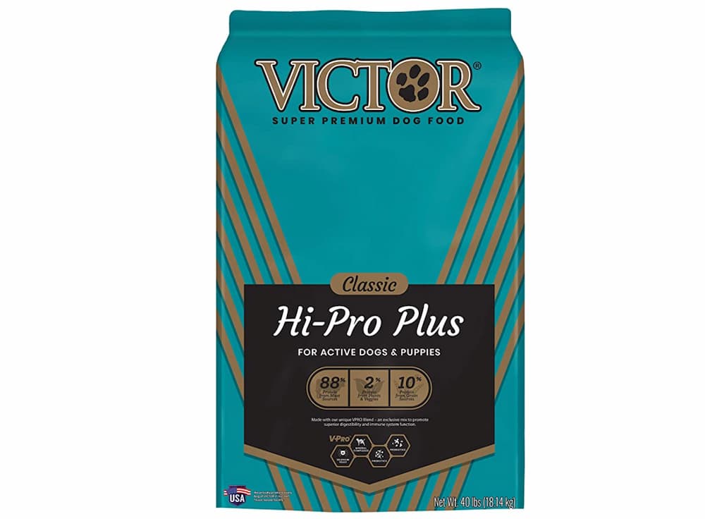 High-protein dog food Hi-Pro plus bag from VICTOR