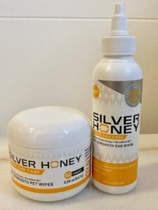 Silver Honey Rapid Ear Care Vet Strength Pet Wipes