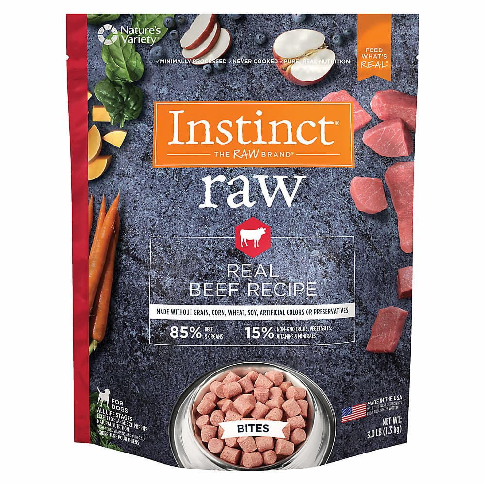 Instinct Raw Frozen Food real beef recipe