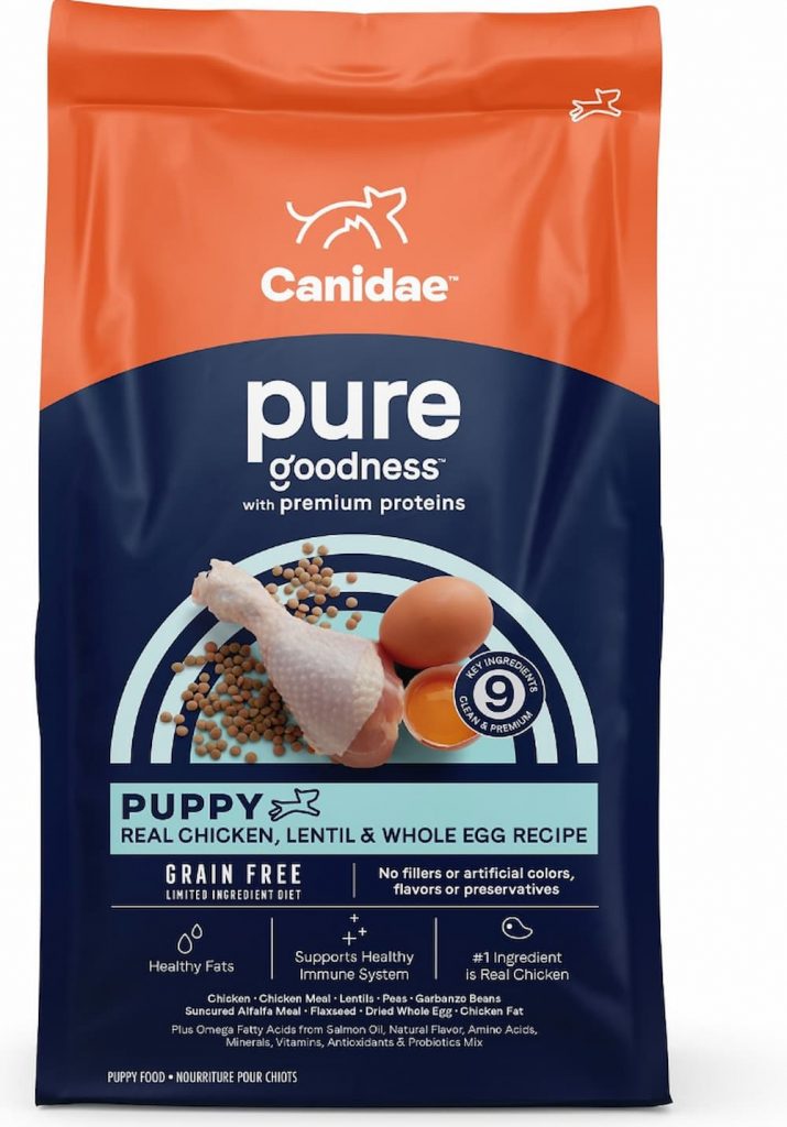 Canidea grain free puppy food