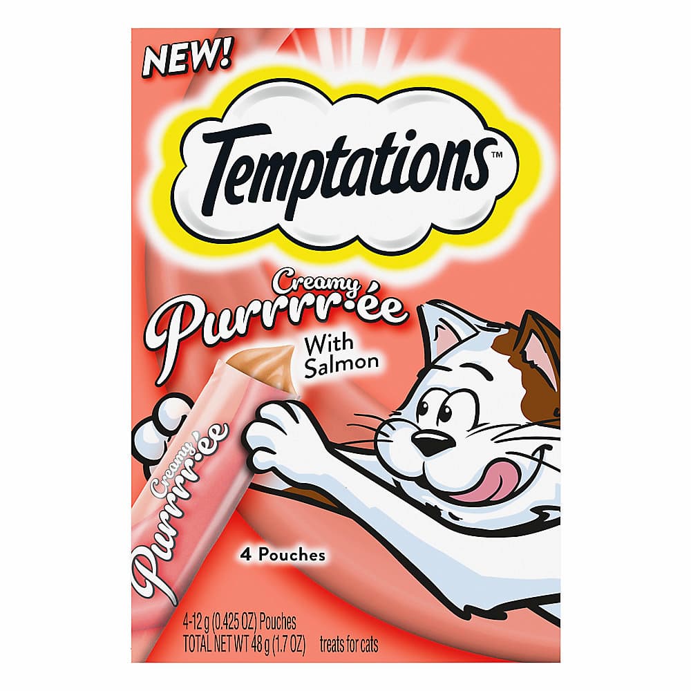 Temptations Creamy Purrrr-ée Adult Cat Treat