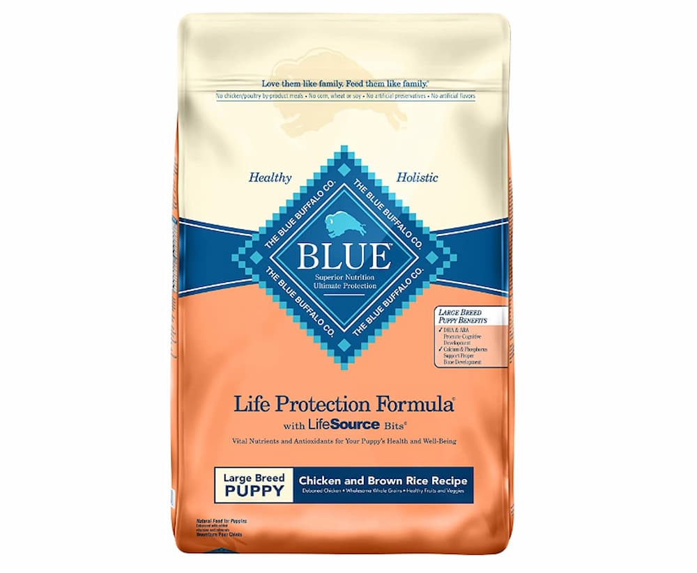 Blue buffalo large breed puppy chicken food