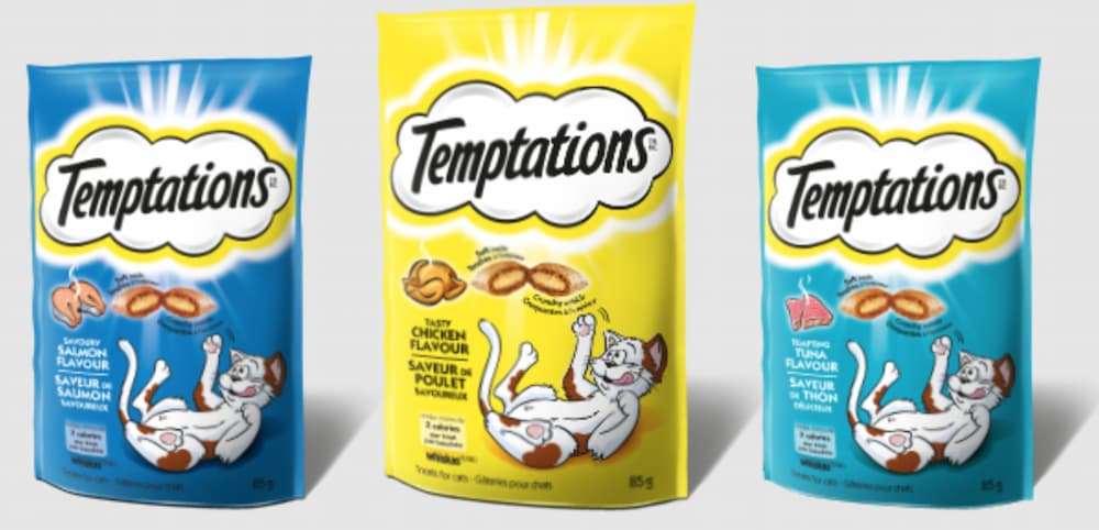 Temptation treats product line