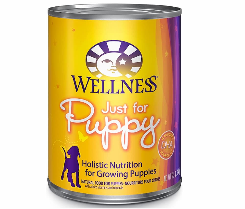 Wellness just for puppy dog food