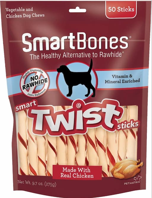 SmartBones dog treats for sensitive stomachs