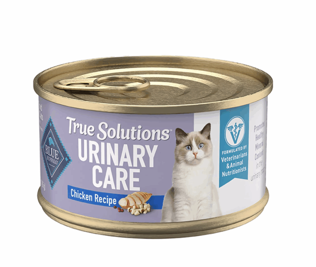 Blue Buffalo True Solutions Urinary Care Chicken Recipe canned cat food.
