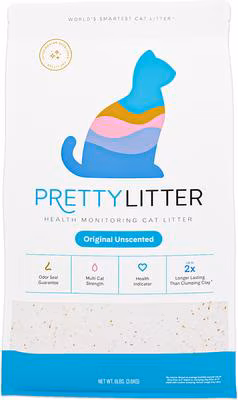 Pretty Litter health-monitoring cat litter with color-changing crystals