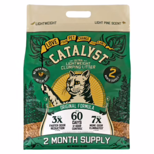 Catalyst Pet Softwood Natural Clumping Cat Litter, 15 lb bag
