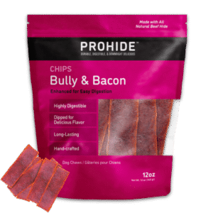 ProHide Chips Bully and Bacon dog chews, 12 oz bag
