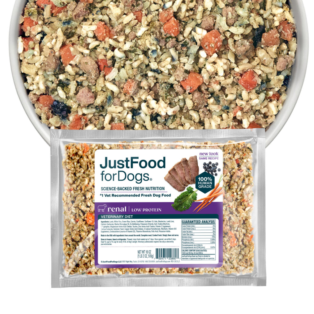 JustFoodForDogs Renal Support prescription dog food