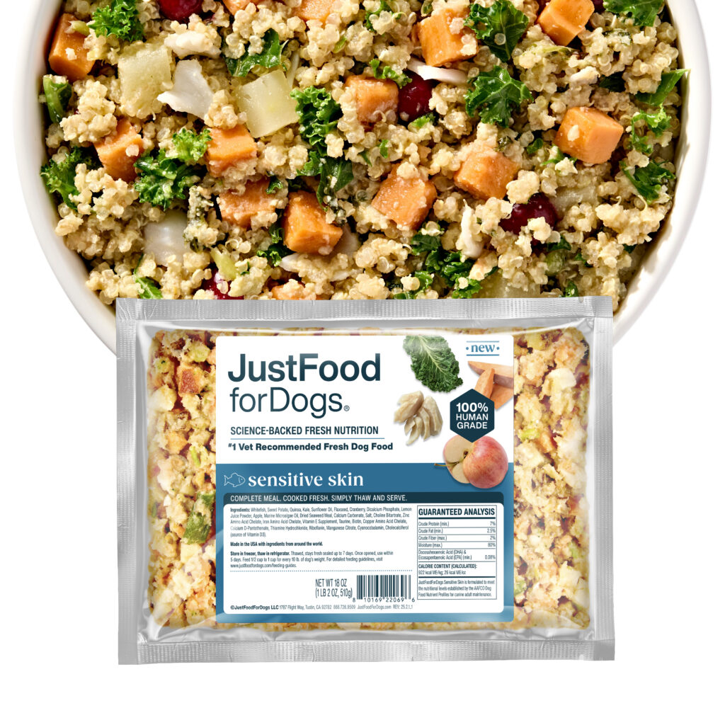 JustFoodForDogs Sensitive Skin fresh frozen dog food