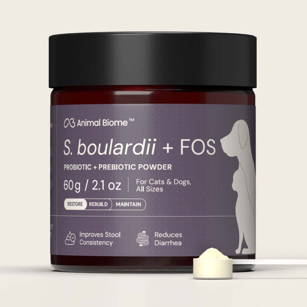 Animal Biome S. boulardii + FOS Powder for cats and dogs