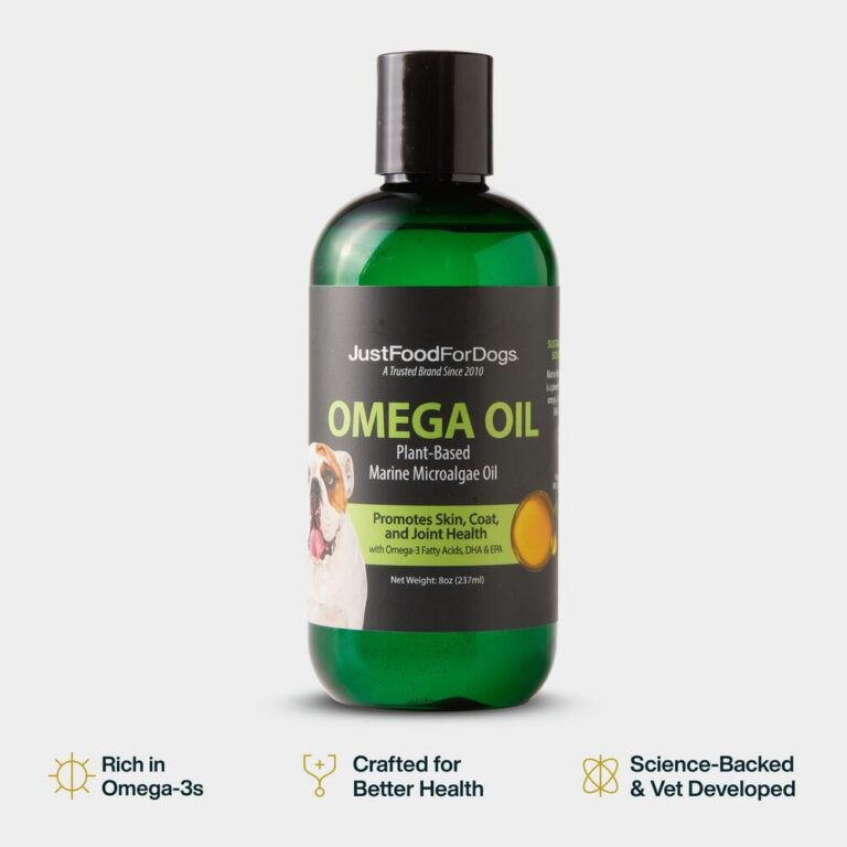 JustFoodForDogs Omega Oil with Algae