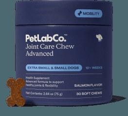 PetLabCo. Joint Care Chew Advanced soft chew tub