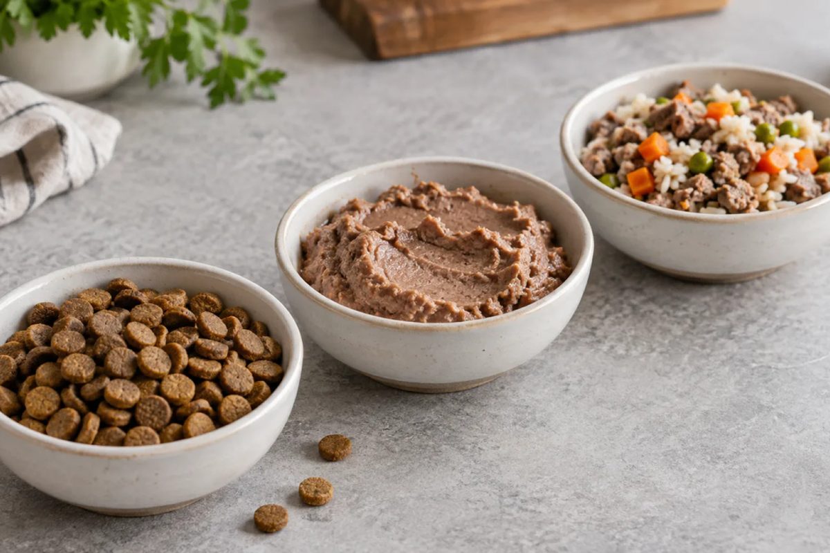 Types of Dog Food Explained: Kibble, Wet, Fresh, Raw, Freeze-Dried, and Dehydrated